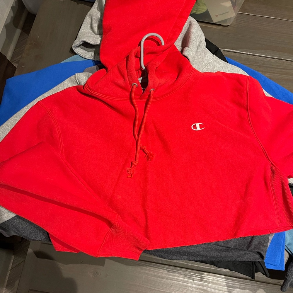 New without tags champion cropped hoodie small